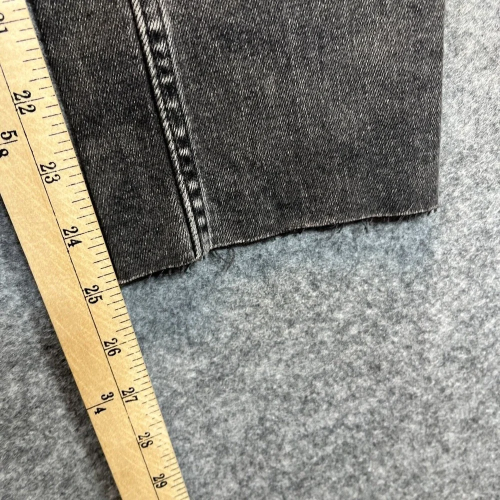 Everlane Jeans Women's Size 23 The High Rise Straight Leg Black Stretch‎ Denim